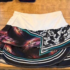 Lucky in Love Black and White Mini Skirt